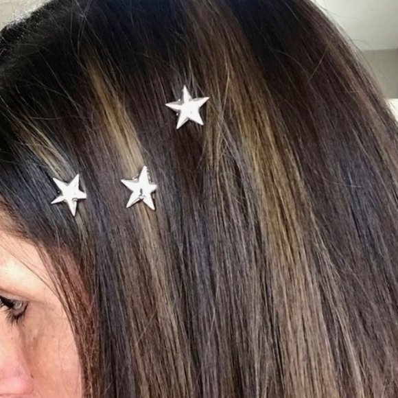Star Spiral Hair Pins (Silver) - Picture 4 of 7